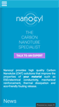 Mobile Screenshot of nanocyl.com